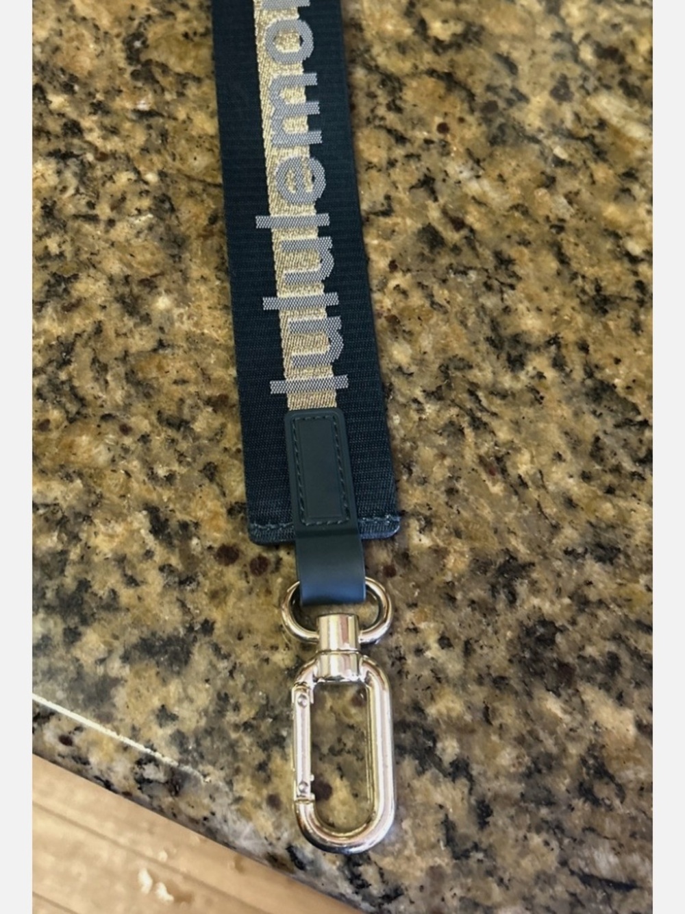 Lululemon Webbing Key Strap with Gold Hardware - Picture 3 of 5